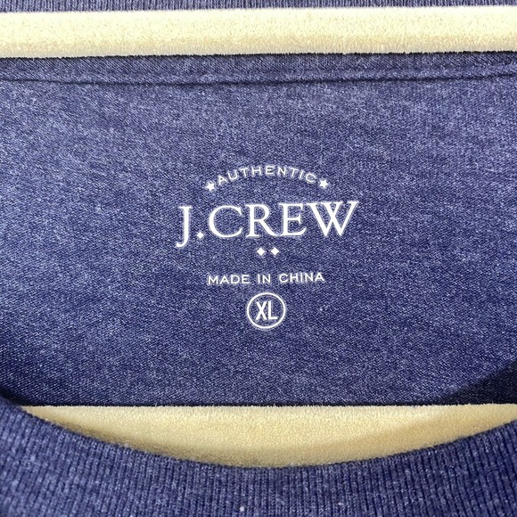 J.Crew Mens Shirt Size XL Blue Crab Print Short Sleeve - Picture 4 of 5